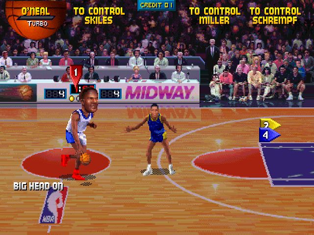 NBA JAM Big Head Mode Gameplay 